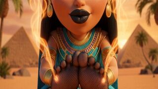 SMELLY EGYPTIAN NYLON SOLES AND BLACK LIPSTICK MESMERIZE