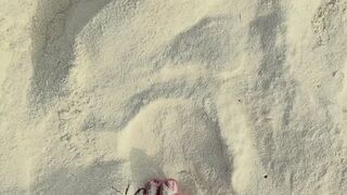 Walking in sand