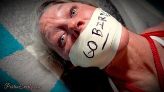 Super Bowl Betrayal: Portia Hogtied for Wearing the Wrong Colors with Ted Michaels -1080 Chiefs colors earn Portia a ruthless hogtie, crotch rope, and tight gag before kickoff. Bound, gagged, and made to watch her team lose under Ted's smug control