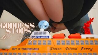 Goddess Stops the Ferry - Gaintess Executrix Femdom Fantasy