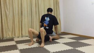 Catsuits girl was slave conquered and stomachsitting and chestsitting #AS028