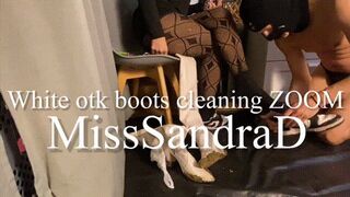 White otk boots cleaning ZOOM