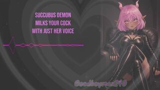 [F4M] Succubus demon milks your cock with just the sound of her voice - gentle domination, praise, mind fuck, triggers, mind control Jerk off instruction and encouragement