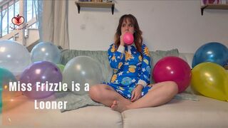 Miss Frizzle balloon popping