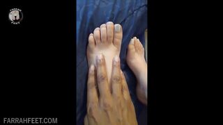 Black and white foot rub-MOV