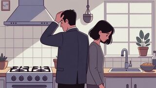 Elena shrinks her husband Marcus and uses him as her mouth pet