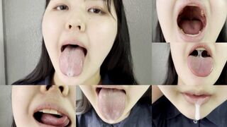 Mina’s Frothy Tongue-Throat Tease!