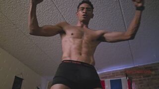 Flexing and Gut Punching