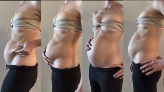 HUGE belly bloat inflation after stuffing myself and drinking soda tummy worship
