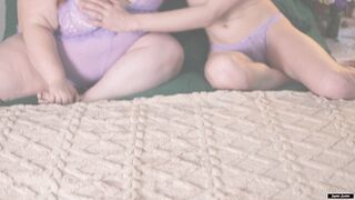 BBW Allie Sparks Fucked by Trans Sophie Ladder