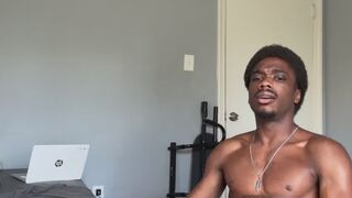 Hung bull strokes cock
