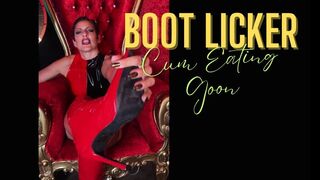 Cock-Obsessed Goon Learns His Place As My Boot Licker