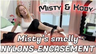 Misty's smelly nylons encasement