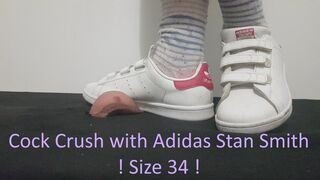 LittleShoes - Cock Crush with Adidas Stan Smith Size 34EU | Happy Ending