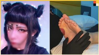 Asian High School Babe Has Her Petite Feet Sucked Intensely - FWS 23