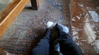 PLUSHY FRIEND LOVES MY SMELLY FEET
