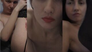 Hotties On Webcam in Stockings Stripping W Firm Perky Tits