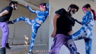 Dazz’s Self Defense Ballbusting Practice!