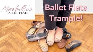 I trample on my favourite ballerinas! (Full HD) Mirabelle's Ballet Flats