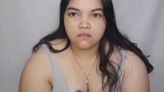 Big fat girl tries to burp