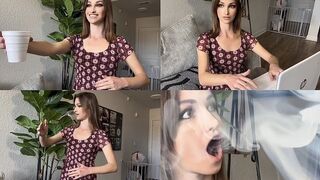 Fembot coworker MALFUNCTION in the office