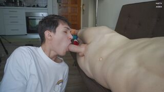Twink Makes a Hard Dick Cum