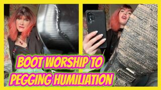 Boot Worship to Pegging Humiliation
