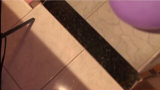 Lee and Carla play extremely with pissing and licking and farting bursting balloons a