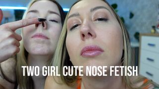 Two Girl Cute Nose Fetish