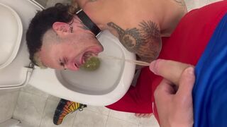 Mattew used as a urinal by three young Alpha males