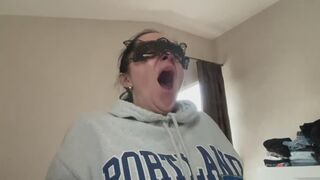 yawning busy woman mov