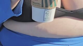 Piggy chugging heavy cream