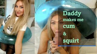 Inflatable Swim Ring, Daddy makes me cum & Squirt...