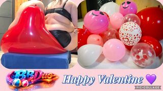 24 Valentine Balloons Squashed by 230KG!