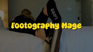 Ayla Takes Off her Vans Shoes and Socks and Ignores You