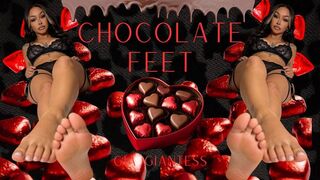 Valentine Feet Fetish with Chocolate Play