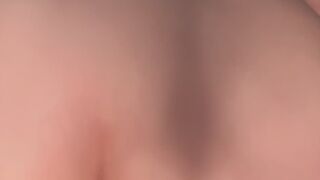 Riding a 11 inch Dildo