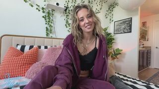 Bratty co-ed begs to be bred - Millie Morgan removes condom