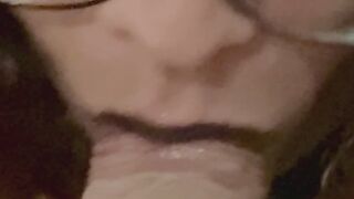 Sub sucking for mistress