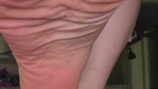 The gentle Asian goddess tames her foot fetish brother with the soles of her feet covered with lubricant.