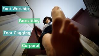 FootGagging, Face Sitting and Corporal To Orgasm POV