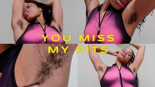 You Miss My Pits- Ebony Femdom Goddess Rosie Reed Hairy Armpit Worship POV- standard definition
