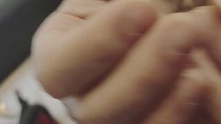 Even though Prince has been handcuffed for days, he still adores my feet in high heels.