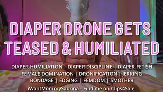 Diaper Drone Gets Jerked, Spanked & Made to Inhale Piss Soaked Diaper (Featuring iWantMommySabrina & Teddy Dredd) [WMV]