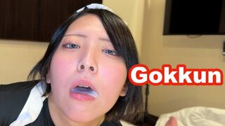 124. Little Devil Maid Instant Blowjob Swallow Finish