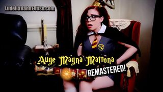 Auge Magna Matrona: Nerdy Witch to Giantess Goddess Transformation - Ludella's Accidental Amazon Queen Makeover in HP Cosplay Parody - REMASTERED - HD MP4 1080p