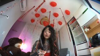beautiful and sensual girl cuts off my cock