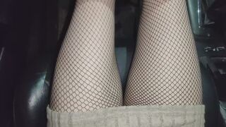 Sarah - Car Trouble in Fishnet Stockings - Full