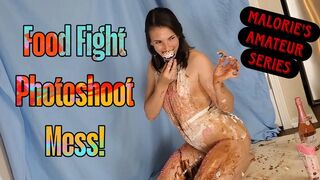 Messy Food Fight Photoshoot