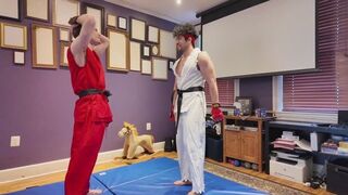Ken vs Ryu Cumshot Domination Ballbusting Rematch